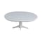 International Concepts Round 36 in Rd Top Pedestal Table, 12 in Leaf, 28.9 inH, Dining Height, White, 36 in W, 48 in L K08-36RXT-27B - alternate 9